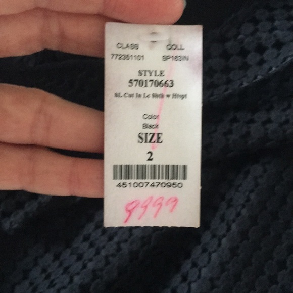 White House Black Market - Mixed Lace Sheath Dress - Picture 7 of 8